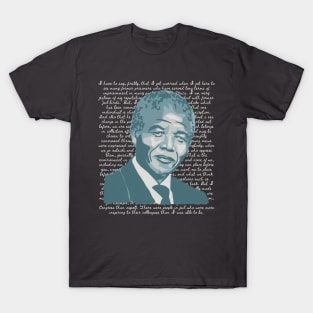 Nelson Mandela Portrait And Quote T-Shirt